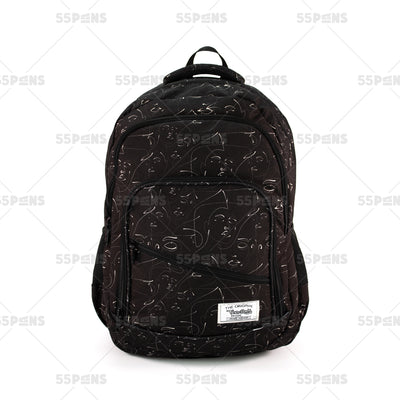 Cartable Schoolie Motif Dessin Noir Teenpack