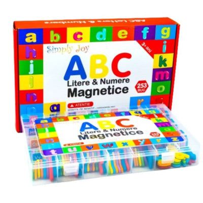 Alphabet et Nombres Magnétiques Multicolores 253 Pcs