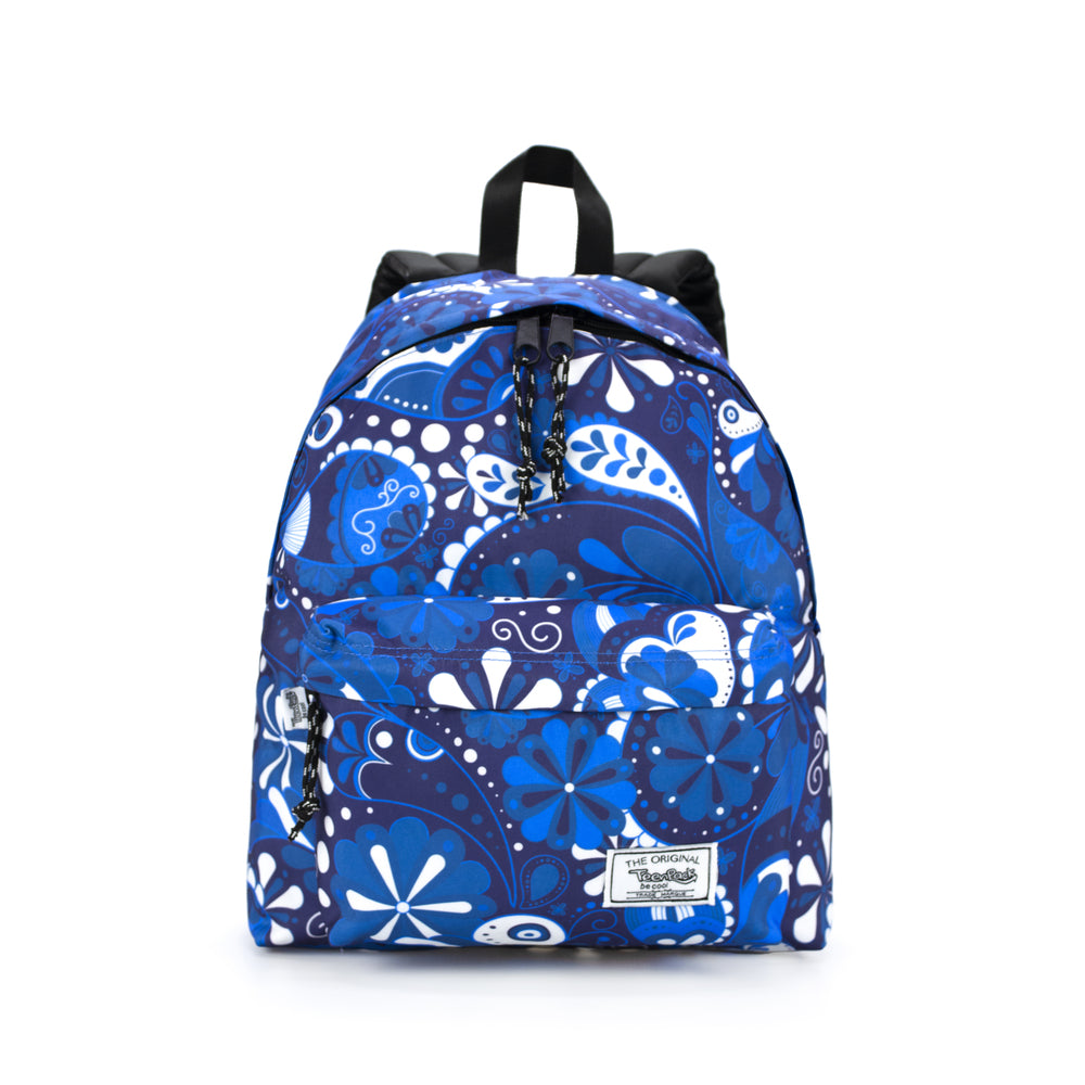 Sac à Dos Padded Motif Fleurs Bleu Teenpack