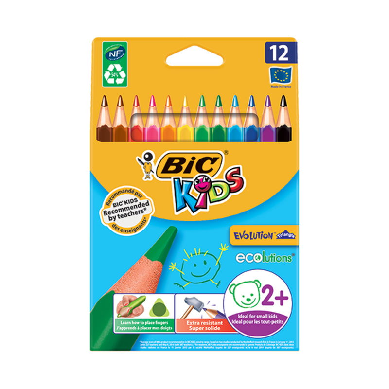 Crayons De Couleur Evolution Triangle Bic