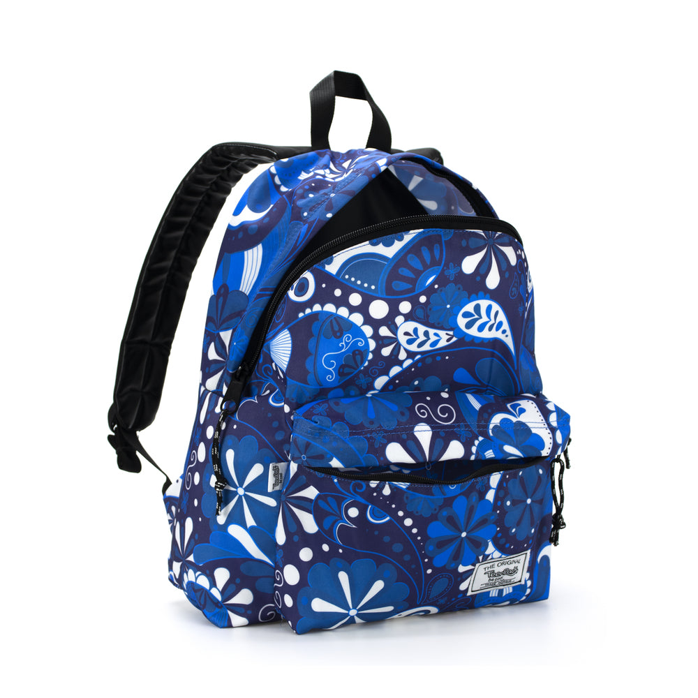 Sac à Dos Padded Motif Fleurs Bleu Teenpack