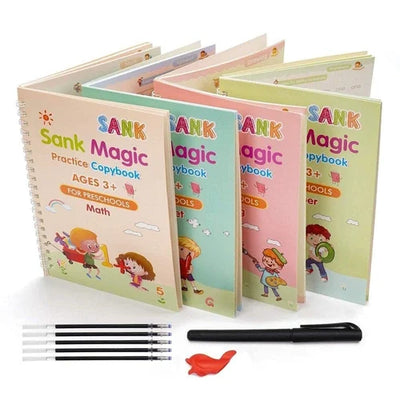 3 Pack Magic Book Arabe & Français & Anglais 4Pcs - Alphabets / Numéros / Maths / Dessin