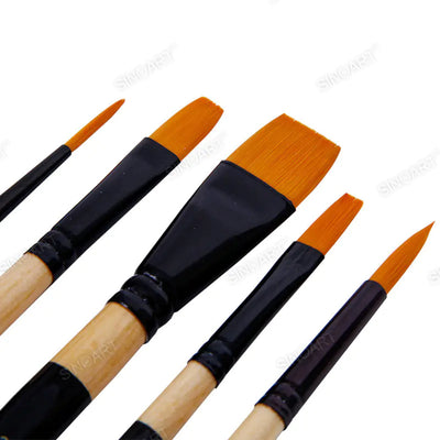 Short Handle Synthetic Brush Set 10pcs Brush Set