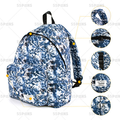 Cartable Urbain Motif Plante Bleu Teenpack