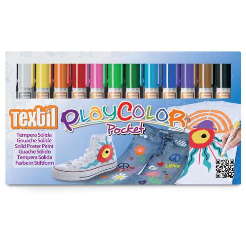 Gouache Solide En Stick Textil Playcolor