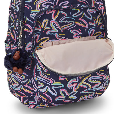 Cartable Sac à dos Seoul Palm Fiesta Print S Kipling