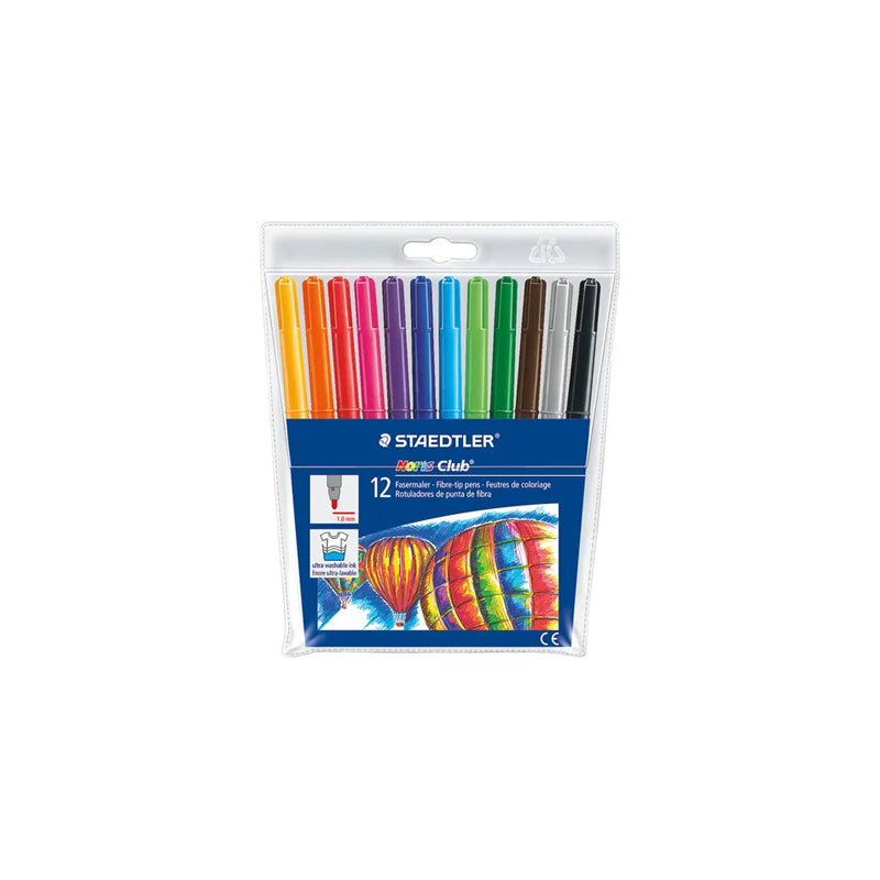 12 Feutres Coloriage Pointe Moyenne 1,0 mm  Staedtler