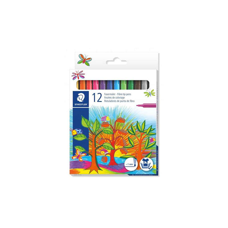 12 Feutres Coloriage Pointe Moyenne 1mm  Staedtler