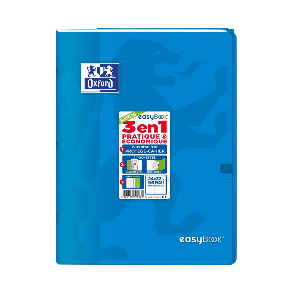 Cahier Polypro 3 en 1 Easybook Oxford 24x32