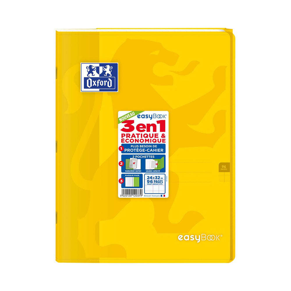 Cahier Polypro 3 en 1 Easybook Oxford 24x32