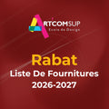 Art'com Rabat Liste De Fournitures 2026-2027