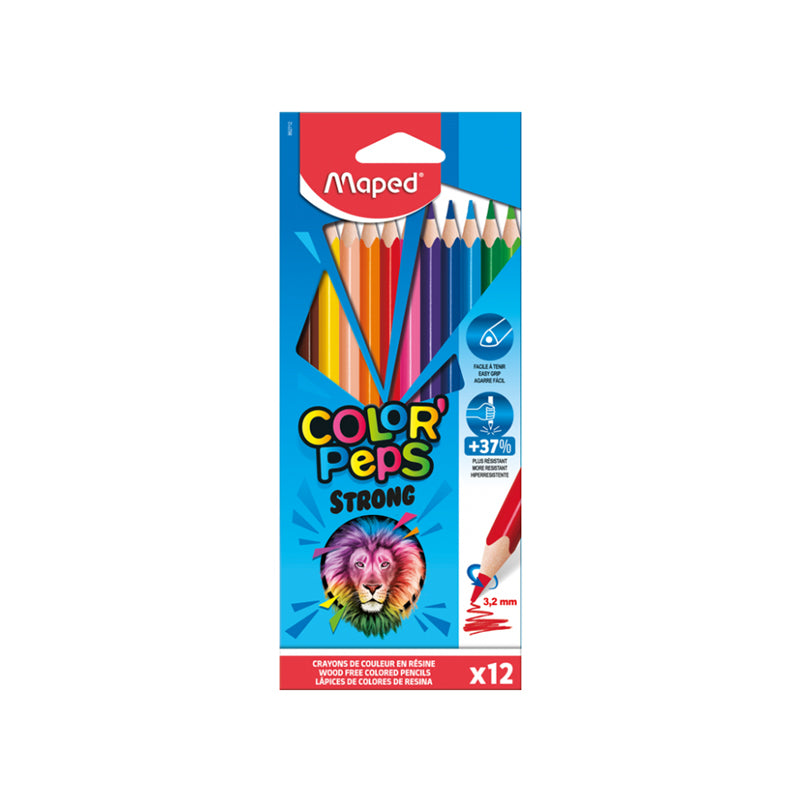 Crayons color'peps Maped Strong 12 - 55pens