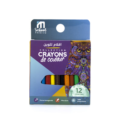 Crayons Couleur maped 11cm Premium M.School - 55pens