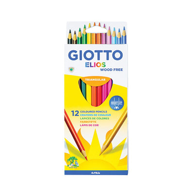 Boite De 12 Crayons Couleurs Elios Giotto - 55pens