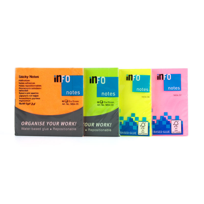 Enfo Note Post it 75*75 Info Note | 55pens